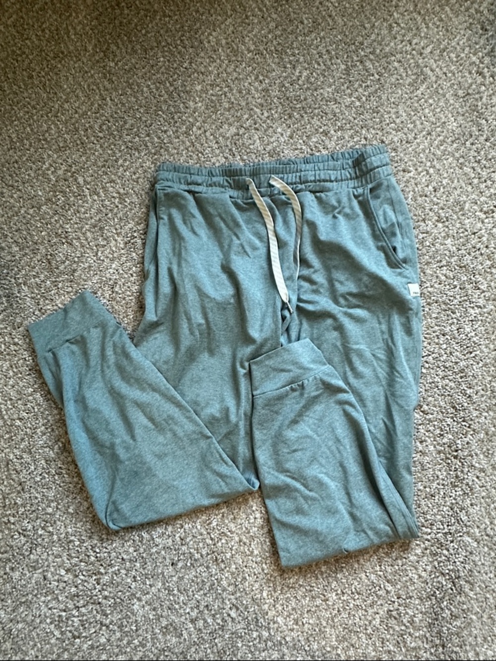 Vuori Light Teal Drawstring Jogger Pants